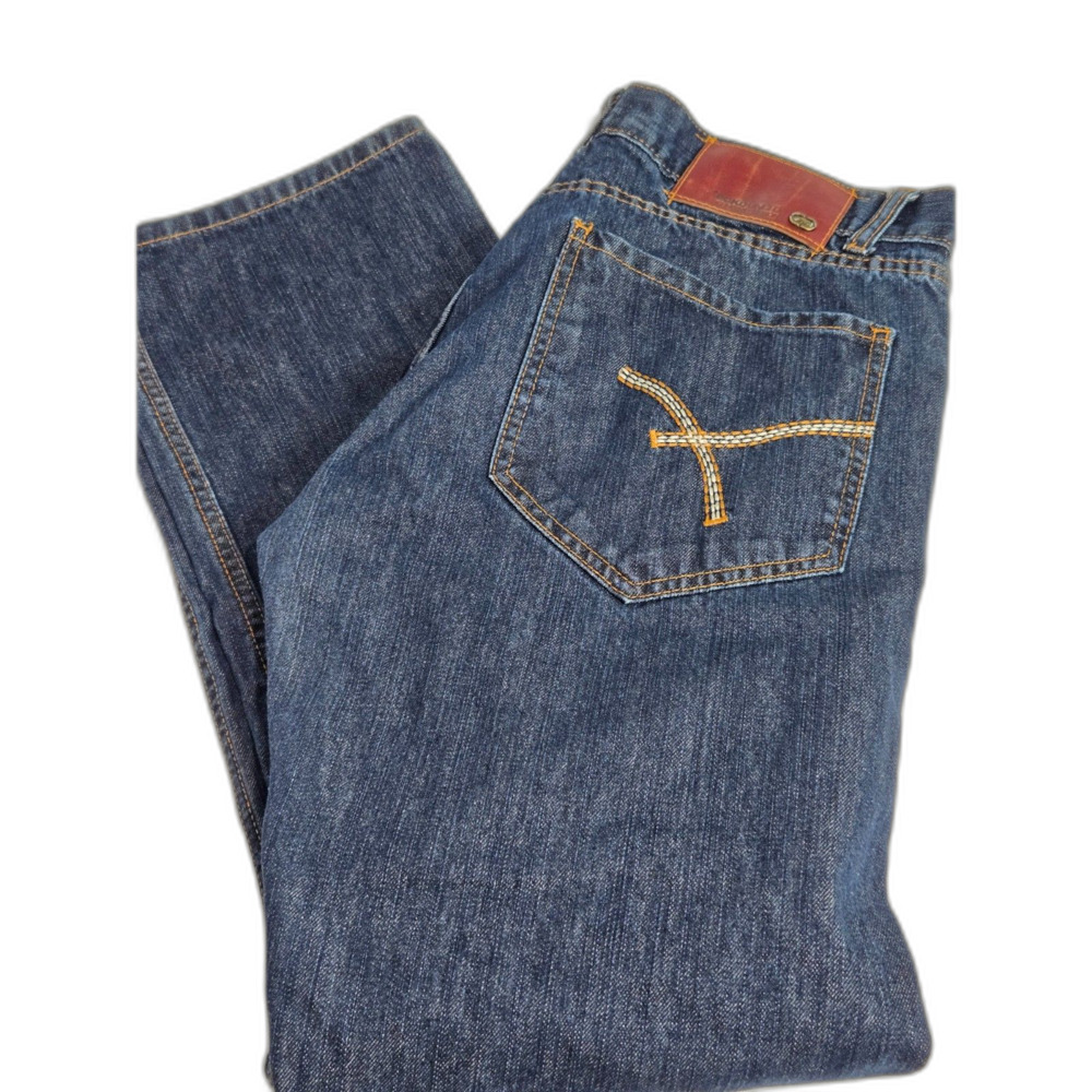 Vintage Ecko Unltd Embroidered Slim Straight Jeans | Men's Size 34X32 | Indigo